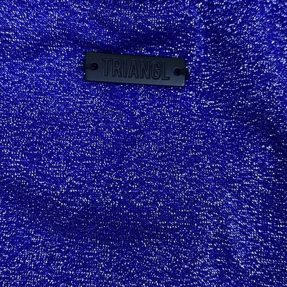 Triangl Sparkle Vinca Mana 2-piece bikini swim suit, sz Small, blue purple NWT - Picture 7 of 10